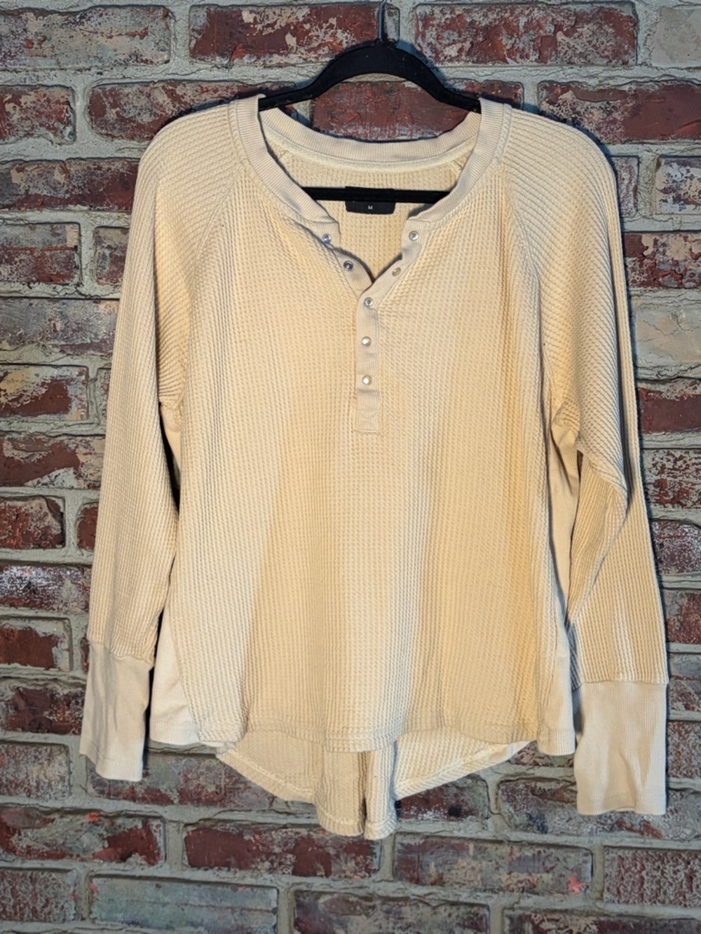 NWOT HOOEY Juniper Henley long Sleeve Thermal | Snap Buttons | M - Picture 4 of 8